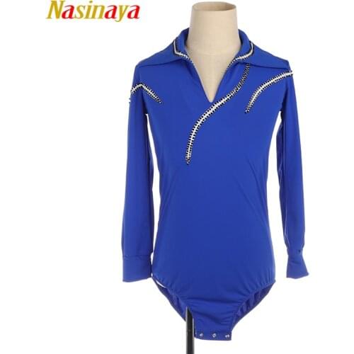 Nasinaya 20 Colors Boys Man Figure Skating Performance Clothing Customized Competition Ice Skating Leotard Kids Gymnastics Dance