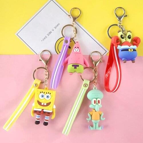 2021 New Cartoon Anime Keychain Pie Big Star Octopus Doll Charm Bag Pendant Popular Cute Car Key Chain Ring Gift For Friend