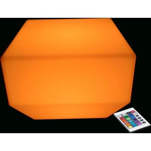 L40*W40cm Led Illuminated Lighting Bar Stool Cube Chair SK-LF35K with 24 keys remote control from Skybess free shipping 1pc