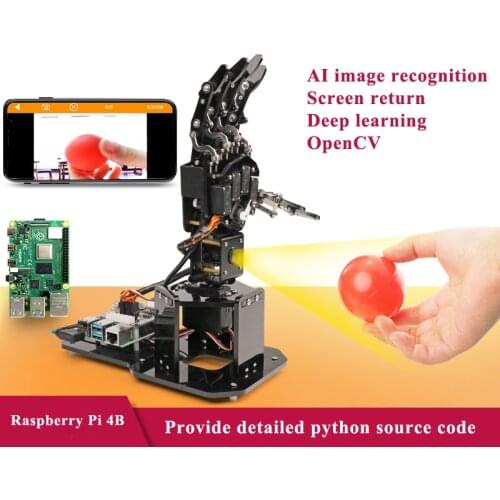 Dexterous Hand Uhandpi Manipulator Palm Robot Visual Somatosensory Recognition Raspberry Pi Python Programming