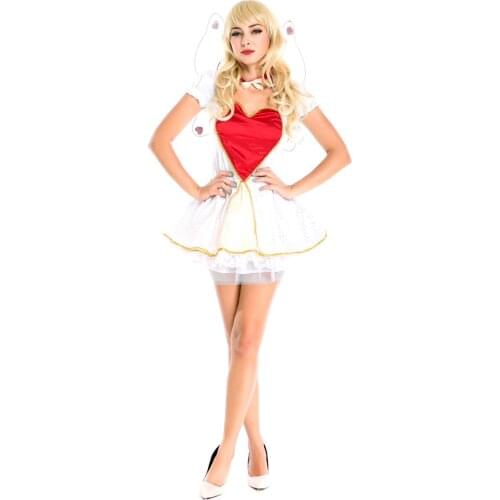 UTMEON-White Noble Glamorous Sexy Slim Wizard Fancy Animal Lovely Dress For Halloween Party Fancy Lllusion Wizard Queen Dress