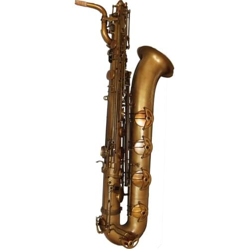 High Grade professional Vintage Nickel Tone Eb Baritone Saxophone