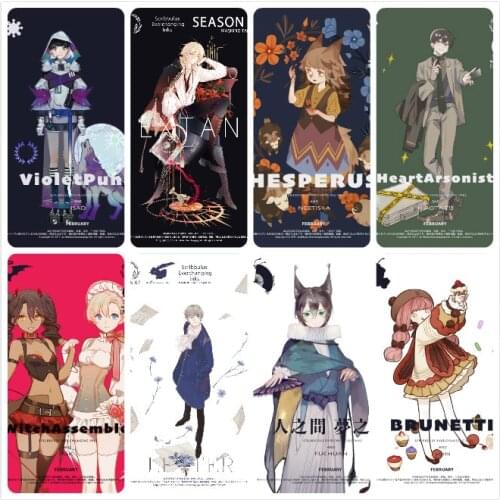 1Loop Washi Tape Sample VioletPunk Evening Bell Magic Girl Gathering Adhesive Tapes