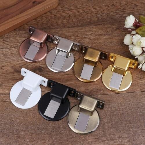 1pc Door Holder Stopper Invisible Doorstop Wall Floor Mount Safety Catch 304 Stainless Steel Gate Resistor Doorstop Door Holder