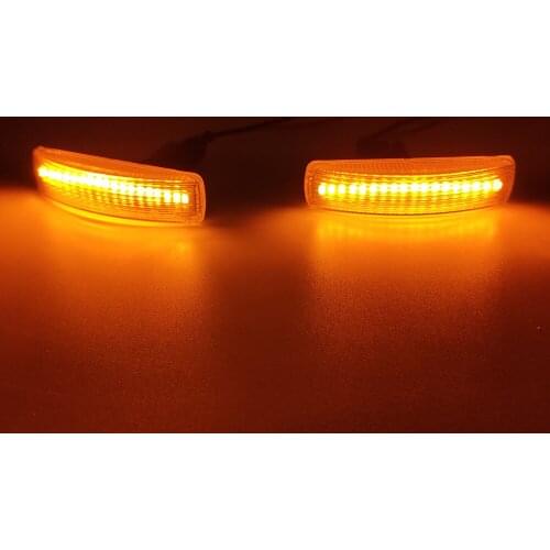 2Pcs LED Turn Signal Dynamic Side Marker Lamp Repeater Indicator Light For Land Rover Freeland 2 Discovery 3 4 Rover Sport L320