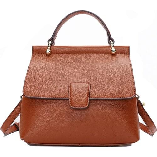 25*12*11cm, Flap Bag, 100% Natural Cows Skin Tote, Genuine Leather Womens Handbag, Female Cross body Messenger, P066