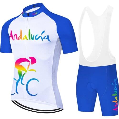 Andalucia Laser Cut Equipos Maillot Completo Estivo Verano Mallots Hombre Ropa Ciclismo Masculino Bermuda Ciclismo Masculina