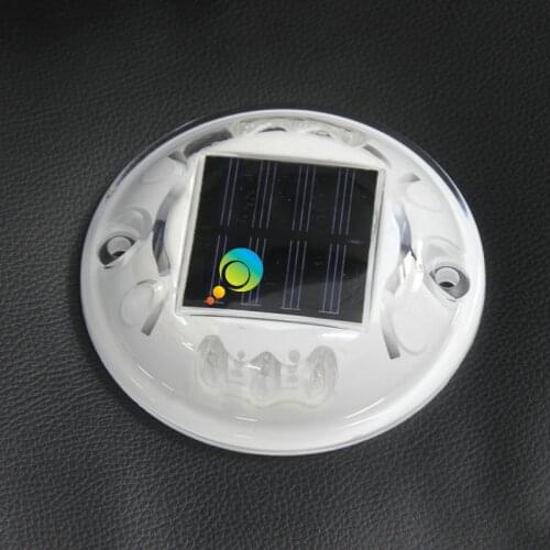 CE RoHS approved waterproof High quality round design solar powered deck dock light plastic road stud