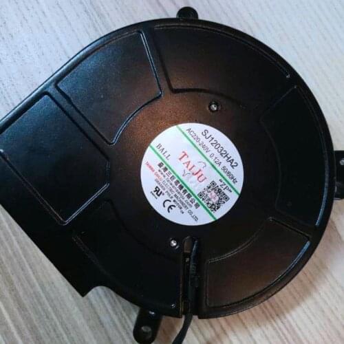 Centrifugal Blower AC Fan 220v Sj12032ha2 125mm X 32mm,for Refrigeration Turbine Cooling Cooler Metal Body