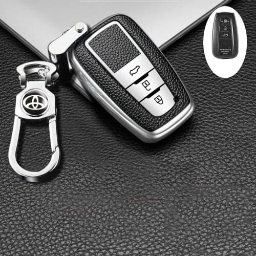 Car Key Case Cover For Toyota Camry Corolla Accessories Holder Shell Keychain Protect Set car styling