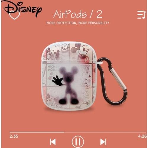 Disney cute Mickey Minnie AirPods pro3 protective cover Apple 1/2 generationheadset cover couple silicone Bluetooth-compatible