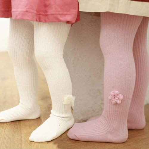Kids girls Tights autumn baby big pp Knit fashion soft cotton stockings 0-1-3 years Newborn baby girl pantyhose