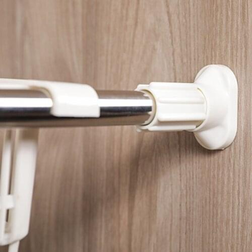 Nail-Free Wardrobe Layered Partition Telescopic Closet Wardrobe Layered Storage Rack Cabinet Shelf In Stock