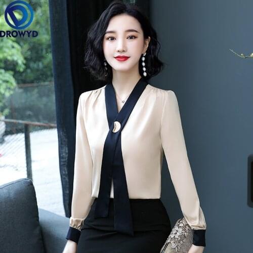 DROWYD Blouses With Tie