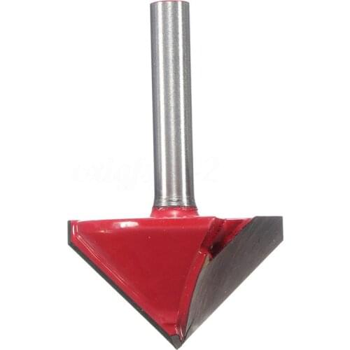 CNC Engraving V Groove Bit 3D Bits Router Carving Cutter Tool 90 Degree 6mmx22mm