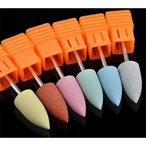 Silicone Nail Drill Bits for Electric Manicure Machine Polisher Grinders Accessories Nail Tools 200pcs