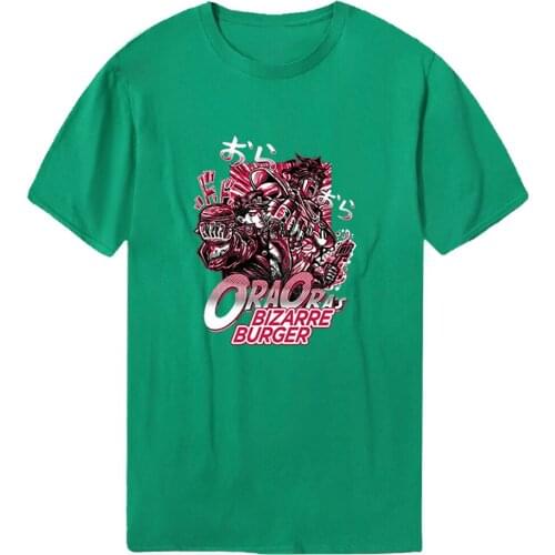 JOJO Anime Summer Harajuku Mans T-shirts Short Sleeve 2020 Tshirts Funny Clothing Tees Tops Male Military Vintage Dadera Hombre