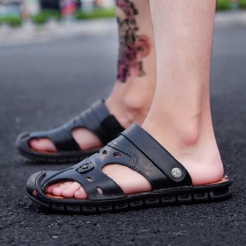 Sandalias ritable vietnam piscine classic rasteira size sandles shoes sandalia men leather v homme sandals erkek for genuine de