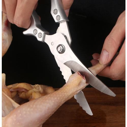 Kitchen Knives Knife Chicken Bone Scissors Chicken Duck Fish Cutter Shears Stainless Steel Scissors Scale Clean Cook Scissors