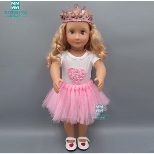 Doll Clothes for 45cm American dolls birthday princess dress Girls gift