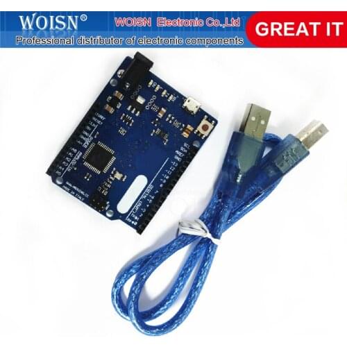 Leonardo Atmega32u4 R3 Microcontrollore Scheda di Sviluppo con Il Cavo Usb Compatibile per For Arduino Fai da Te Starter Kit