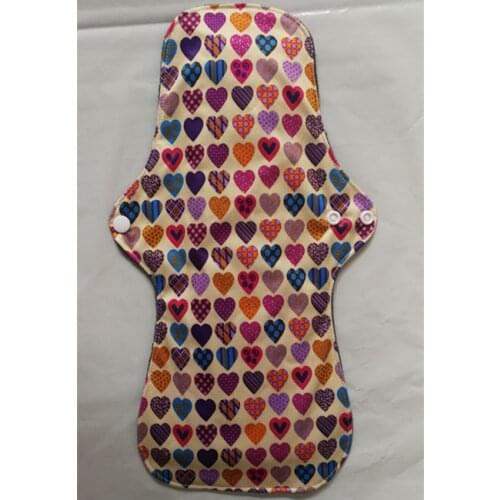 Newest Bamboo Mamas Cloth Pad Bamboo Sanitary pads For Women Girls Printed Menstrual Pads Liners Washable 30 pcs/lots