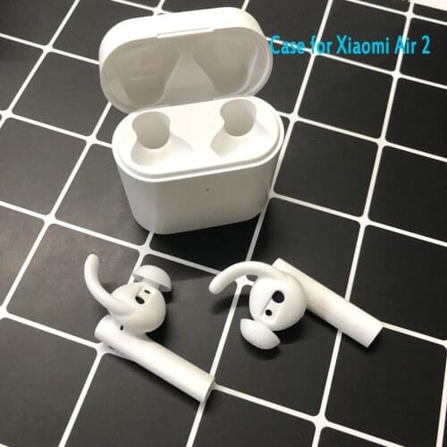 1 Pairs Soft Thin Earphone Tips Anti Slip Earbud Case for Xiaomi Air 2, Silicone Earphone Case Cover for Apple AirPods Earpods