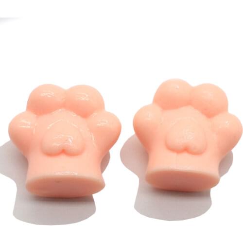 New Kawaii 15MM 27MM Cartoon Bear Paw Resin Craft Jewelry Diy Accessories Hairpin Hair Clothing Material For Children
