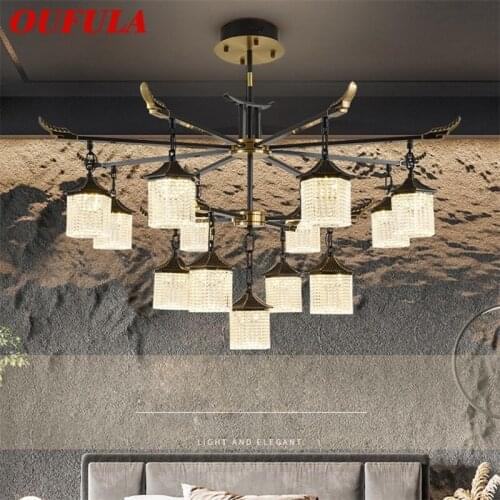 OUFULA New Pendant Light Modern Luxury Brass LED Lamps Fixtures For Home Decorative Dining Living Room