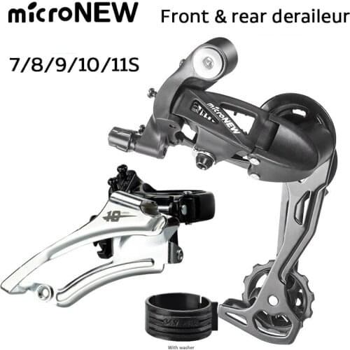 Micronew MTB Bicycle Pull Up / Down Fd Front Derailleur And Rd Rear Derailleur 7 / 8 / 9 / 10 / 11 Speed Bike Accessories