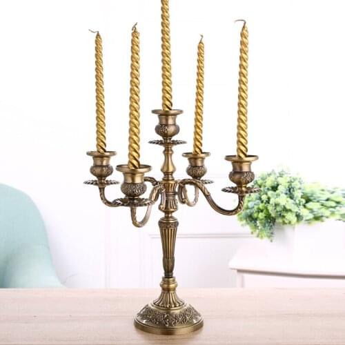 H36cm European alloy metal Metal Candle Holder candlestick candelabra centerpiece candlesticks home wedding party decora 2028D