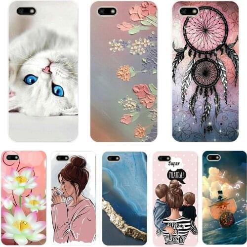 Silicon case For Huawei Honor 7A Case 5.45" inch Soft Tpu Phone Huawei Honor 7A 7 A DUA L22 Russian version Back Cover