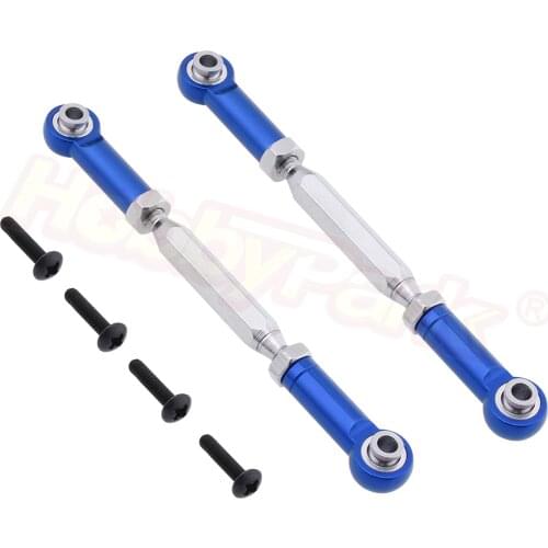 2pcs Aluminum Rear Upper Steering Linkage Rod For RC 1:10 Electric Himoto E10 E10XT E10XTL Katana Truggy Parts 33606