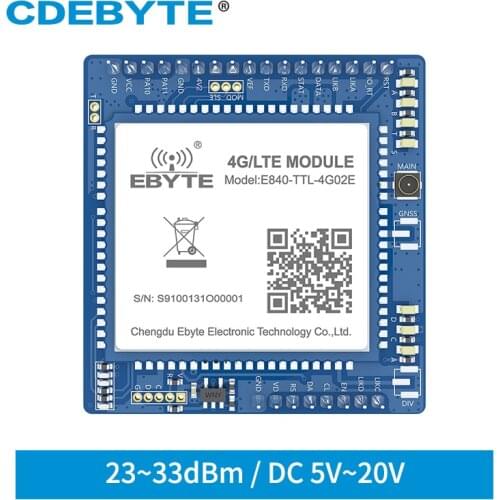 UART 33dBm Serial Port Server 4G LTE GSM Wireless Transceiver Modem IPX Interface E840-TTL-4G02 CDEBYTE