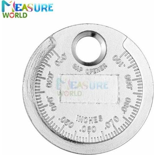 1pc Spark Plug Gap Gauge Measurement Tool Coin- Type 0.6-2.4mm Range Spark Plug Gage Caliber Measuring Tool High Quality