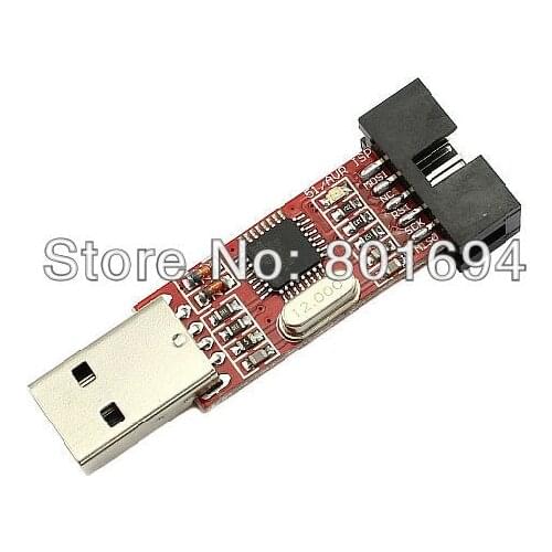 10 Pcs/LOT USB ISP Programmer For ATMEL AVR / USB ASP 51 AVR Board Downloader download program