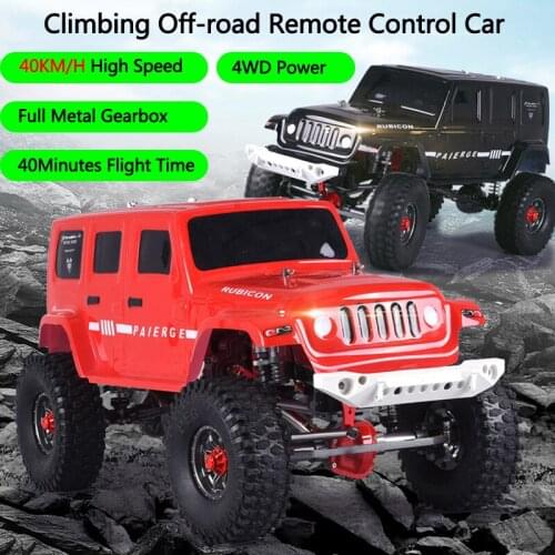 4WD 40KM/H High-speed Off-road RC Car Metal Structure Alloy Gearbox Hydraulic Shock Absorber Climbing Anti-collision Kid RC Toys