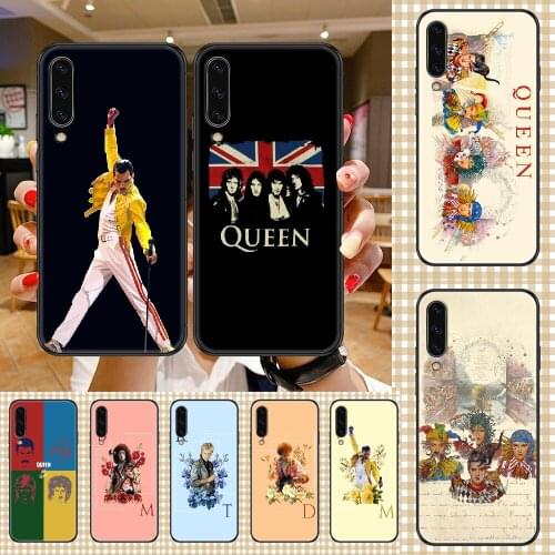 Band Queen Freddie Mercury Phone case For Samsung Galaxy A 3 5 7 8 10 20 21 30 40 50 51 70 71 E S 2016 2018 4G black 3D bumper