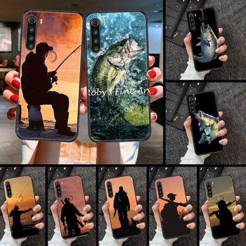 Hunting animal fishing man Phone case For Xiaomi Redmi Note 7 7A 8 8T 9 9A 9S 10 K30 Pro Ultra black soft funda 3D shell
