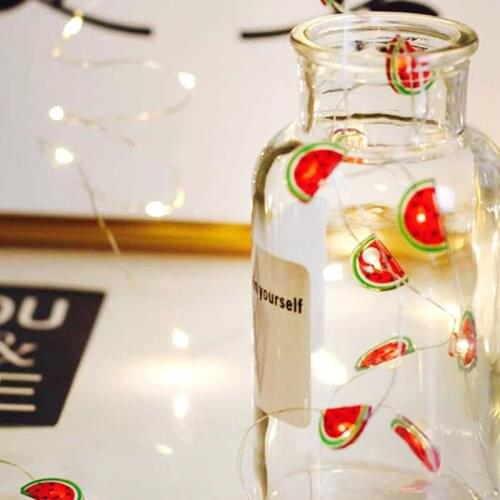 20 LED Half Slice Watermelon Decorative String Lights Christmas Halloween K1MF
