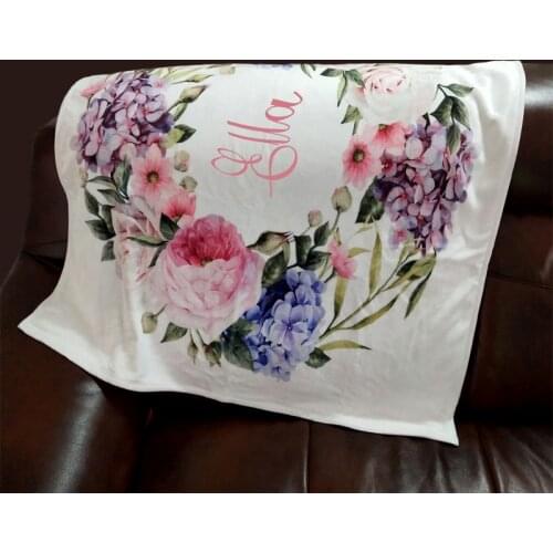 Baby Blanket Swaddling For Baby Blankets Newborn Name Personalised Coral Fleece Knitted Blanket Baby Birthday Anniversary Gift