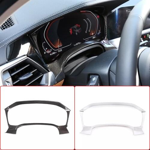 For BMW 3 Series G20 G28 2019-2021 Car Steering wheel Dashboard Trim Ring Decoration With Stickers Cover Frame Auto Accessories