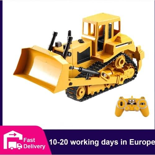 CONUSEA 1:20 RC Truck Bulldozer Caterpillar Tractor Model Engineering Cars Excavator 2.4GHz Radio Controlled Car Toy For Boys