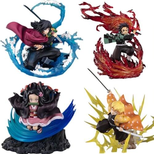 Bandai Demon Slayer Zero Kochou Shinobu Tomioka Giyuu Kyoujurou Action PVC Anime Figure Model Collection Kid Toy