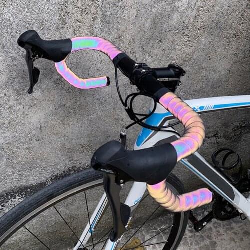 Bike Handlebar Tape Cycling EVA PU Handle Bar Belt Color-Changing MTB Road Wrap Easily Installation Personal Bicycle Parts