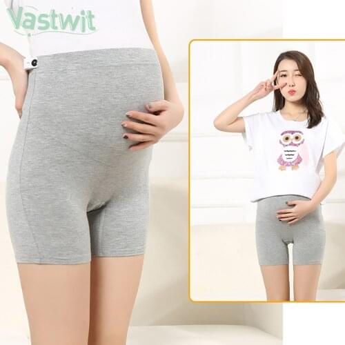 Summer Pregnancy Thin Modal Cotton Maternity Shorts Adjustable High Waist Belly Underpants for Pregnant Women Loose Leggings