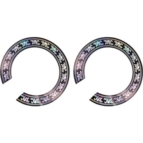 MagiDeal 2 x 38 39inch Acoustic Guitar Sound Hole Decal Musical Instrument