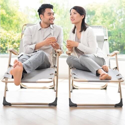 Multifunctional Folding Bed Recliner Lunch Break Bed Chair Office Lazy Back Beach Chair Portable Camping Bed