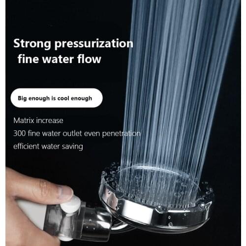 High Pressure PP Filter Round Water Saving Switch Button Shower Head Bathroom Accessorie Universal Fitting