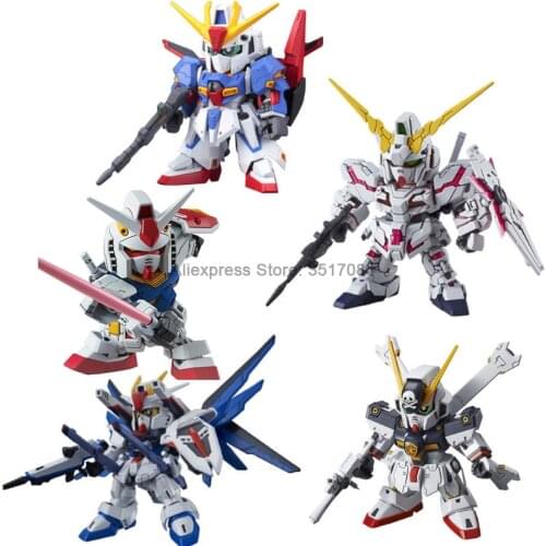 Original BANDAI Gundam Q Ver. SD EX BB Soldier RX-78-2 Sile Strike EXia GUNDAM Zero EW Unicorn Destroy Mode Freedom 00 Destiny